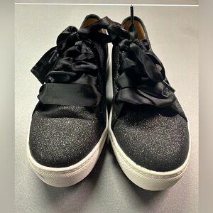 Dirty Laundry Women's Black Glitter Sneakers Size 8 Great Condition